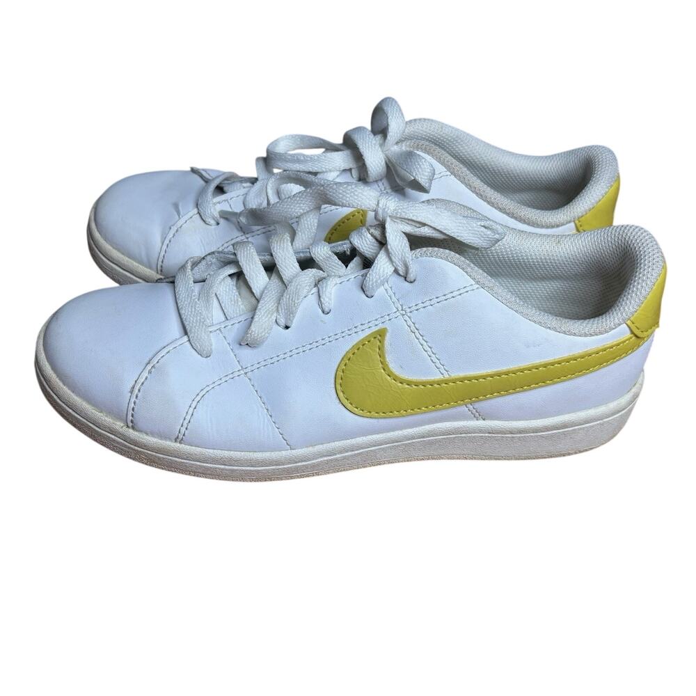 Nike Court Royale 2 Women Shoes White Yellow Size 7 Casual Sneaker CU9038 107